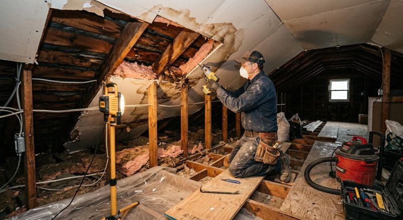 Attic Water Damage Repair in Conroe, TX